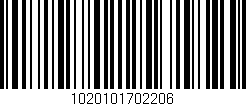 Código de barras (EAN, GTIN, SKU, ISBN): '1020101702206'