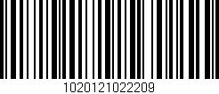 Código de barras (EAN, GTIN, SKU, ISBN): '1020121022209'