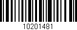 Código de barras (EAN, GTIN, SKU, ISBN): '10201481'