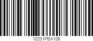 Código de barras (EAN, GTIN, SKU, ISBN): '10201PBA106'