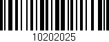 Código de barras (EAN, GTIN, SKU, ISBN): '10202025'