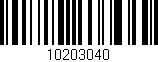 Código de barras (EAN, GTIN, SKU, ISBN): '10203040'