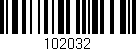 Código de barras (EAN, GTIN, SKU, ISBN): '102032'