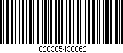Código de barras (EAN, GTIN, SKU, ISBN): '1020385430062'
