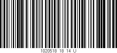 Código de barras (EAN, GTIN, SKU, ISBN): '1020518_18_14_U'