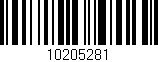 Código de barras (EAN, GTIN, SKU, ISBN): '10205281'