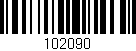 Código de barras (EAN, GTIN, SKU, ISBN): '102090'