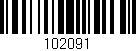 Código de barras (EAN, GTIN, SKU, ISBN): '102091'