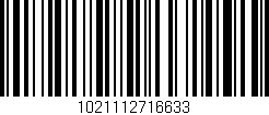 Código de barras (EAN, GTIN, SKU, ISBN): '1021112716633'