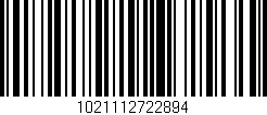 Código de barras (EAN, GTIN, SKU, ISBN): '1021112722894'