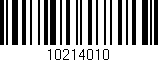 Código de barras (EAN, GTIN, SKU, ISBN): '10214010'