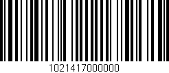 Código de barras (EAN, GTIN, SKU, ISBN): '1021417000000'
