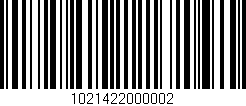 Código de barras (EAN, GTIN, SKU, ISBN): '1021422000002'