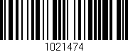 Código de barras (EAN, GTIN, SKU, ISBN): '1021474'