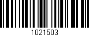 Código de barras (EAN, GTIN, SKU, ISBN): '1021503'