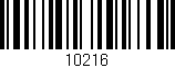 Código de barras (EAN, GTIN, SKU, ISBN): '10216'