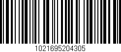 Código de barras (EAN, GTIN, SKU, ISBN): '1021695204305'