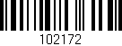 Código de barras (EAN, GTIN, SKU, ISBN): '102172'