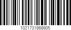 Código de barras (EAN, GTIN, SKU, ISBN): '1021731868805'