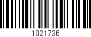 Código de barras (EAN, GTIN, SKU, ISBN): '1021736'