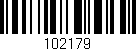 Código de barras (EAN, GTIN, SKU, ISBN): '102179'