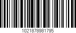Código de barras (EAN, GTIN, SKU, ISBN): '1021878981795'