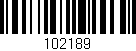 Código de barras (EAN, GTIN, SKU, ISBN): '102189'