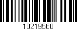 Código de barras (EAN, GTIN, SKU, ISBN): '10219560'