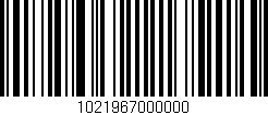 Código de barras (EAN, GTIN, SKU, ISBN): '1021967000000'