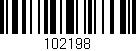 Código de barras (EAN, GTIN, SKU, ISBN): '102198'