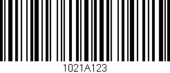 Código de barras (EAN, GTIN, SKU, ISBN): '1021A123'