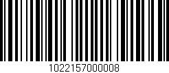 Código de barras (EAN, GTIN, SKU, ISBN): '1022157000008'