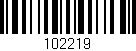 Código de barras (EAN, GTIN, SKU, ISBN): '102219'