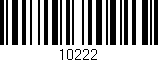 Código de barras (EAN, GTIN, SKU, ISBN): '10222'