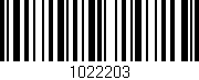 Código de barras (EAN, GTIN, SKU, ISBN): '1022203'