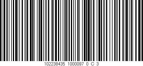 Código de barras (EAN, GTIN, SKU, ISBN): '102238435_1000097_0_C/3'