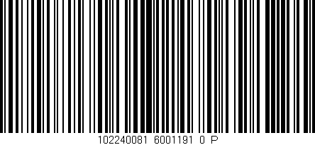 Código de barras (EAN, GTIN, SKU, ISBN): '102240081_6001191_0_P'