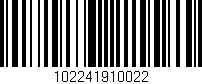 Código de barras (EAN, GTIN, SKU, ISBN): '102241910022'