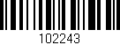 Código de barras (EAN, GTIN, SKU, ISBN): '102243'