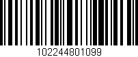 Código de barras (EAN, GTIN, SKU, ISBN): '102244801099'