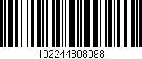 Código de barras (EAN, GTIN, SKU, ISBN): '102244808098'
