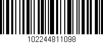 Código de barras (EAN, GTIN, SKU, ISBN): '102244811098'