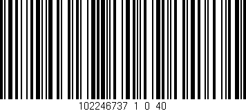 Código de barras (EAN, GTIN, SKU, ISBN): '102246737_1_0_40'