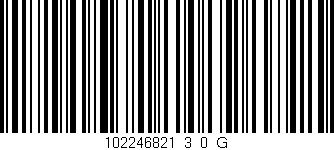 Código de barras (EAN, GTIN, SKU, ISBN): '102246821_3_0_G'