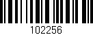 Código de barras (EAN, GTIN, SKU, ISBN): '102256'