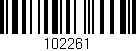 Código de barras (EAN, GTIN, SKU, ISBN): '102261'