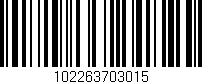 Código de barras (EAN, GTIN, SKU, ISBN): '102263703015'