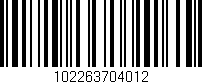 Código de barras (EAN, GTIN, SKU, ISBN): '102263704012'