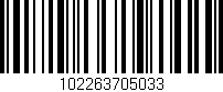 Código de barras (EAN, GTIN, SKU, ISBN): '102263705033'