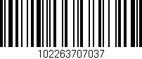 Código de barras (EAN, GTIN, SKU, ISBN): '102263707037'